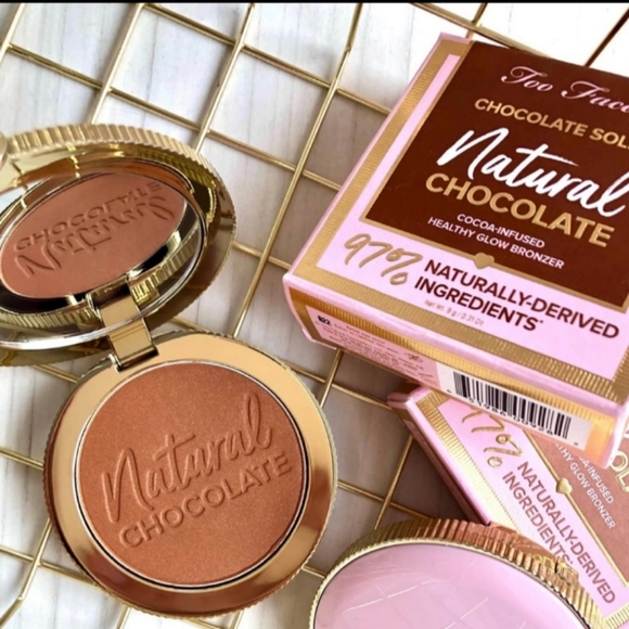 🆕 Too Faced Natural Chocolate Soleil Bronzer, Caramel Cocoa, NIP - Picture 16 of 16